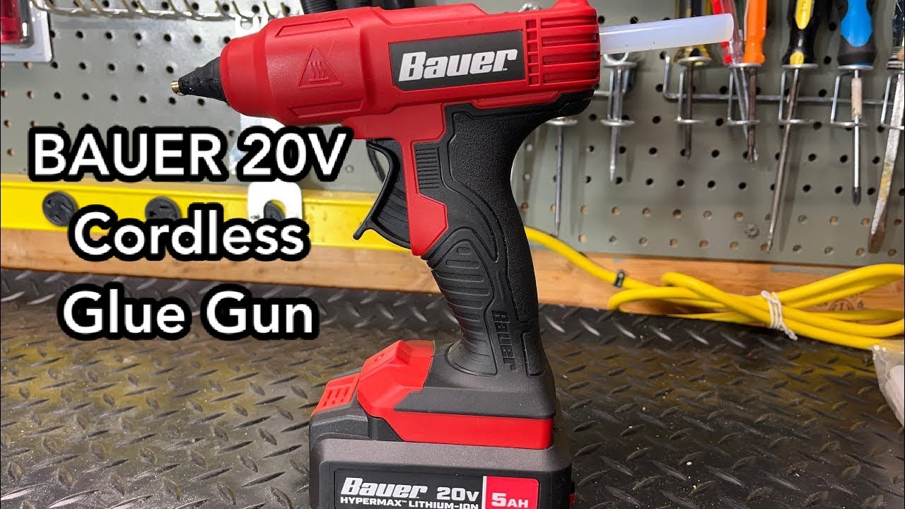 BAUER 20V Cordless Glue Gun - Review
