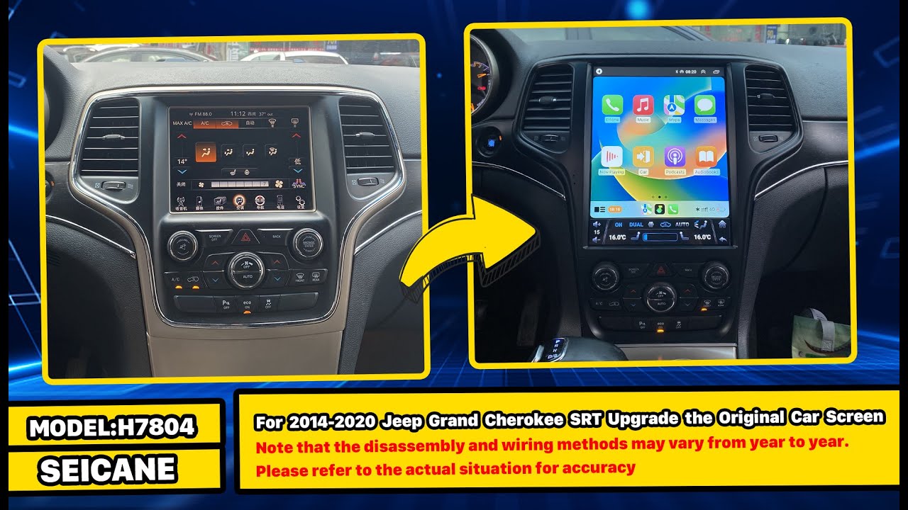 Jeep Grand Cherokee SRT Screen Install (2014-2020) | Wireless CarPlay / Android Auto / Plug & Play