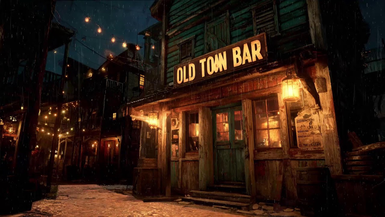 Lonely Saloon At Night • Western Lofi In The Rain