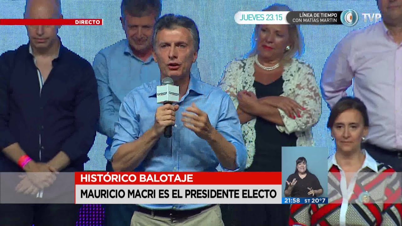 Visión 7 - Macri ganó el balotaje y es el nuevo presidente electo