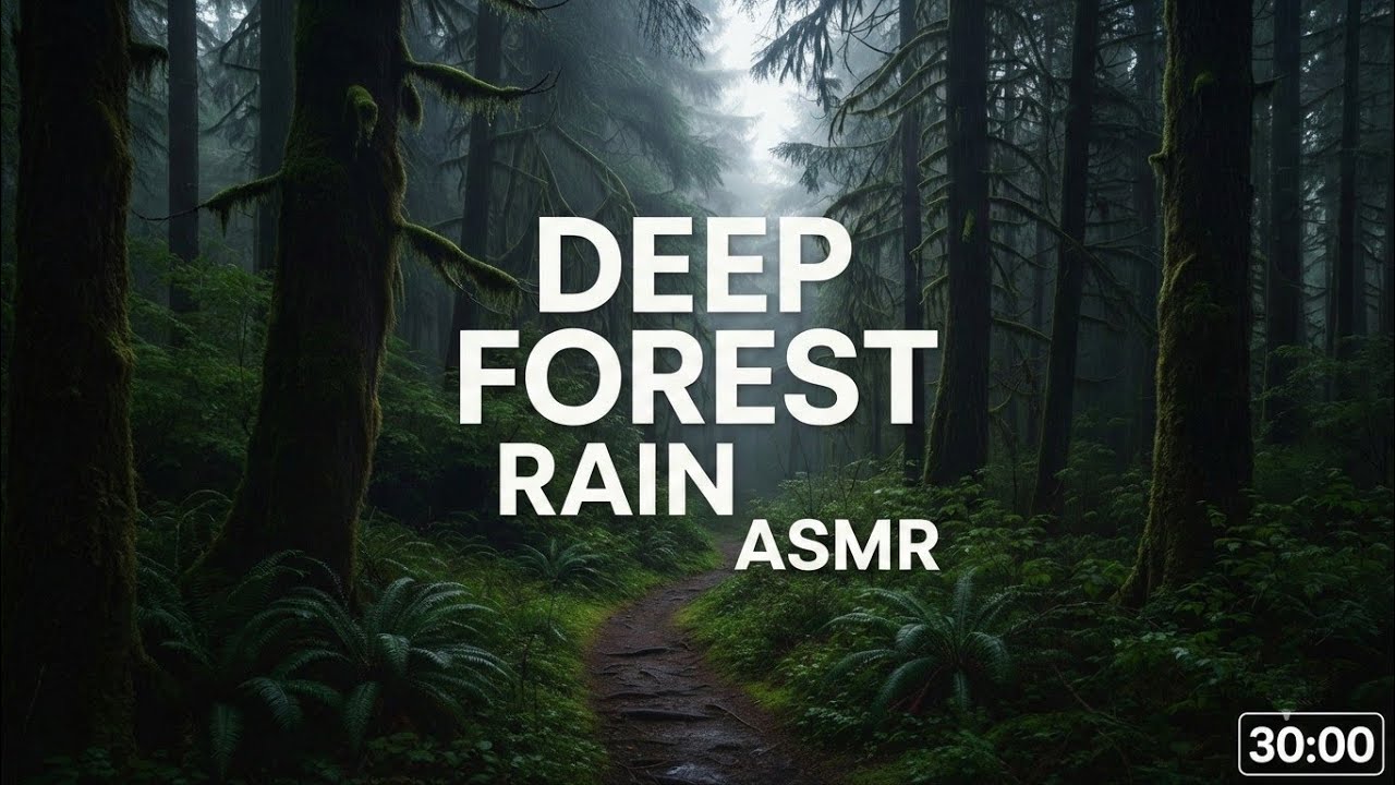 Pure Tropical Rain Drop Sounds for Sleeping & Studying (30 Mins)