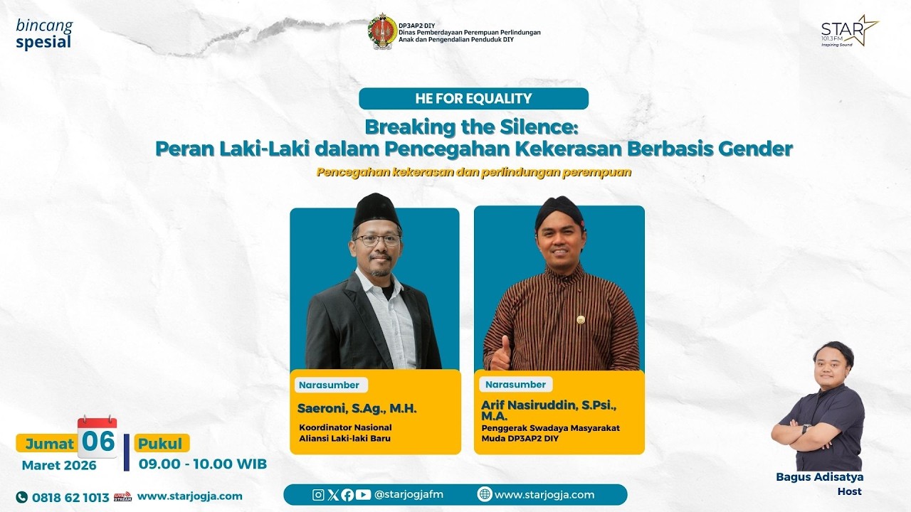 BINCANG SPECIAL - Breaking the Silence: Peran Laki-Laki dalam Pencegahan Kekerasan Berbasis Gender