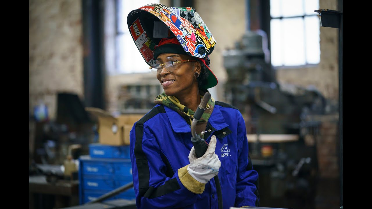 In welding, a trade dominated by white men, she’s blazing a path forward
