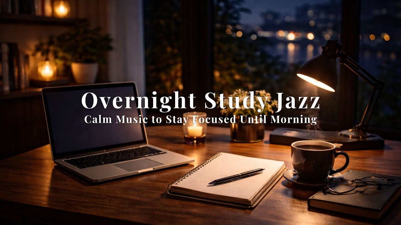 Overnight Study Jazz - Calm Music to Stay Focused Until Morning