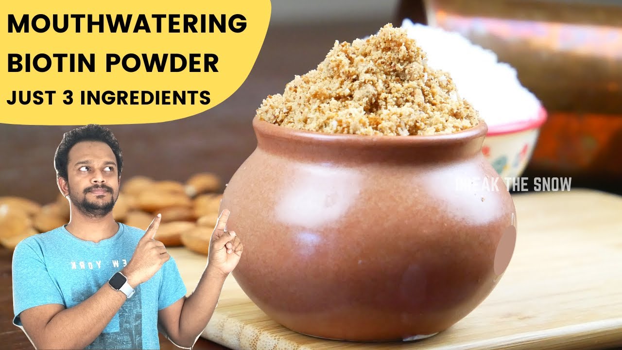 ✔️ REAL BIOTIN POWDER With Real Ingredients for Hair Growth & Skin Glow (Just 3 Ingredients)