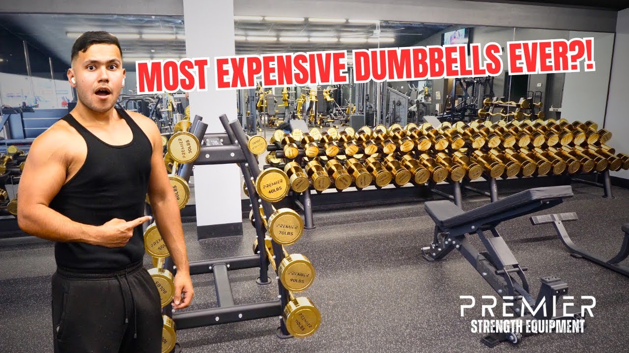 All Gold EVERYTHING! Worlds First Gold Gym Weight Set!! 