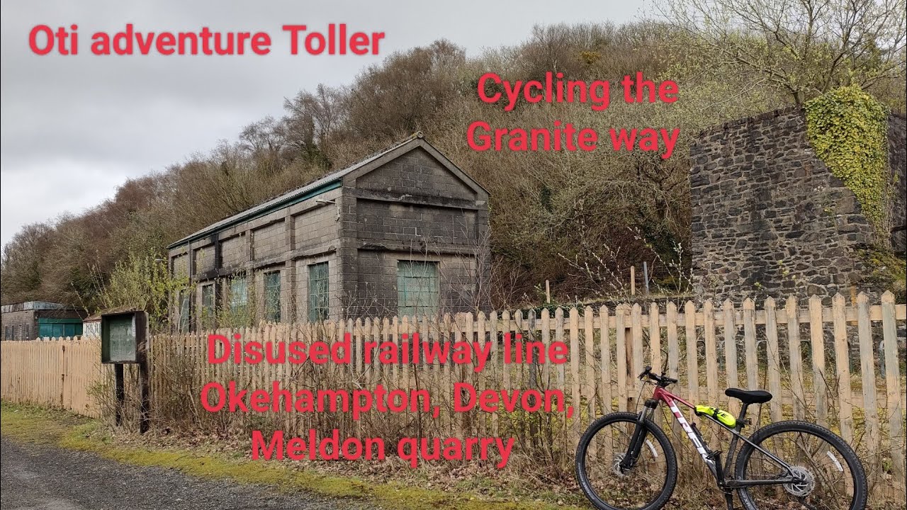 The Granite way cycle path -disused train line with preserved sections in Devon, come on Oti Toller!