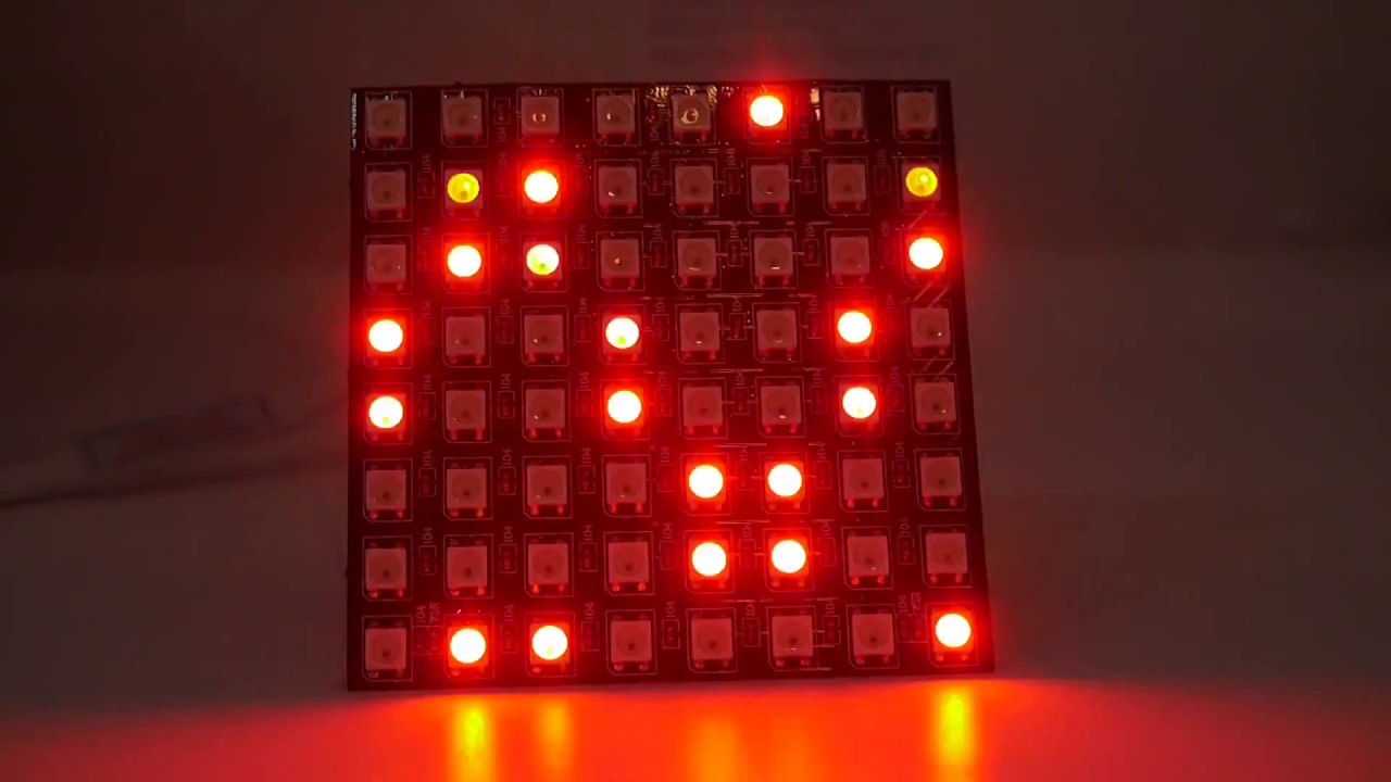 WS2812B 5050 RGB SMD 88 pixels digital flexible dot matrix