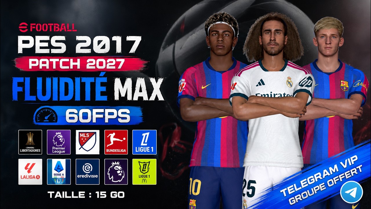 PES 2017 plus fluide comme jamais sur PC faible &mdash; Patch 2027