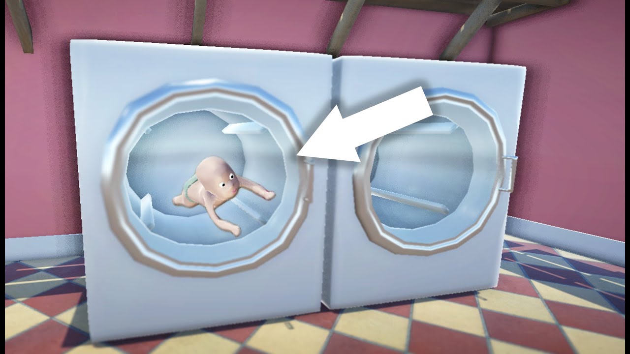 BABY IN DER WASCHMASCHINE