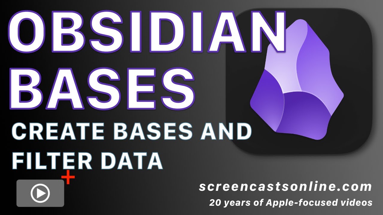 БАЗЫ в OBSIDIAN — узнайте, как создавать базы и фильтровать данные