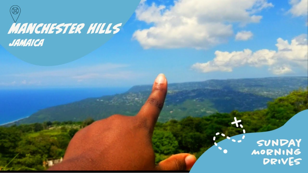 Breathtaking views from the hills of Manchester, Jamaica