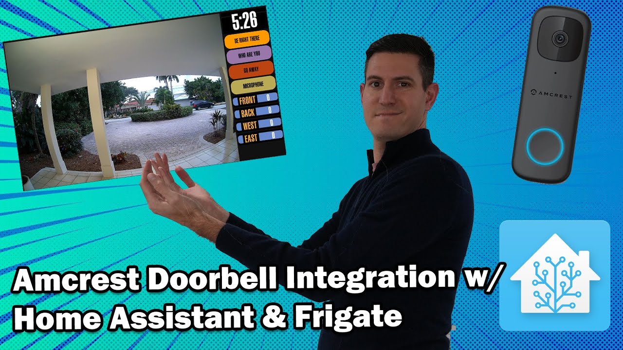 Amcrest Smart Doorbell w/ Home Assistant & Two-Way Audio