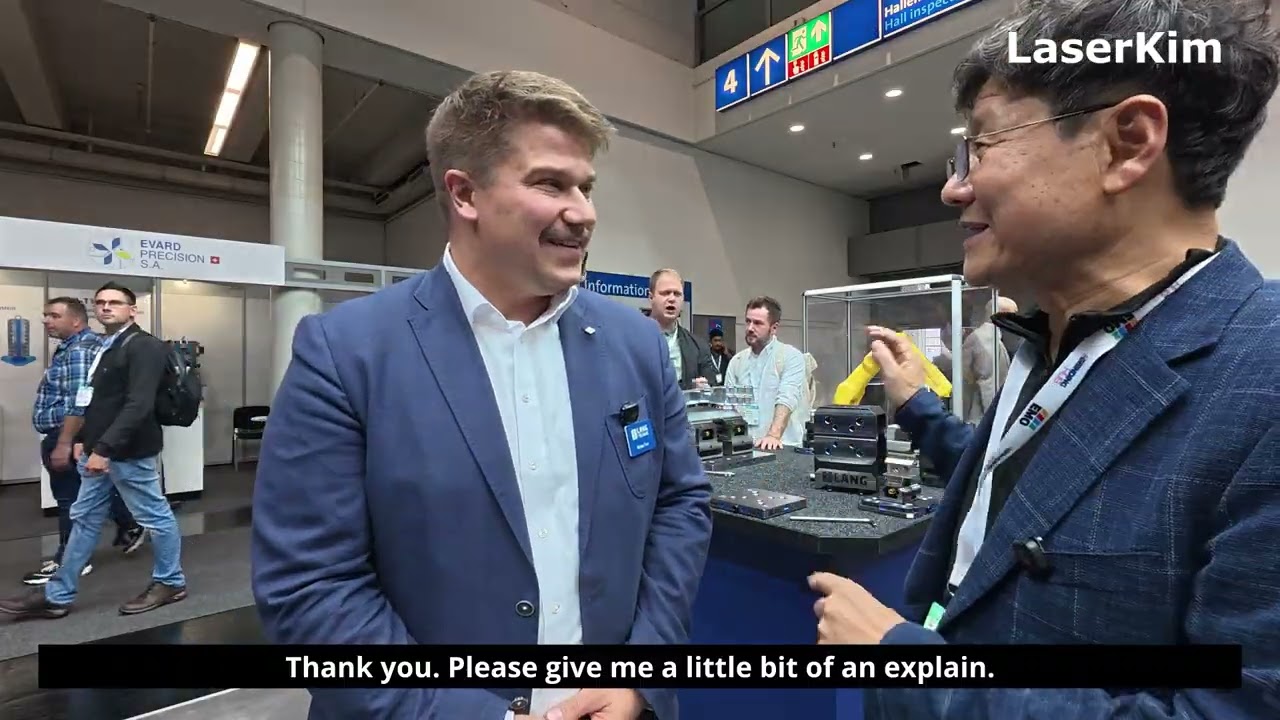 Fixturing solutions from LANG TECHNIK at EMO Hannover 2025. (한글자막)