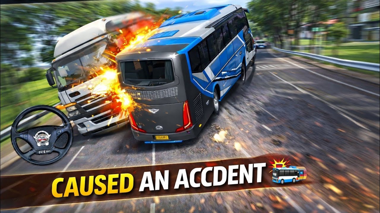 “Real Bus Driving Simulator 🚍 | High Speed Turn Caused an Accident!”