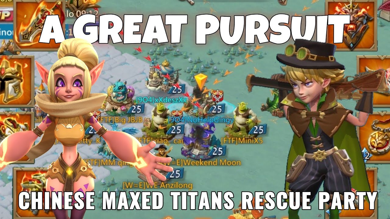 A GREAT PURSUIT! - 11K MAXED CHINESE TITANS HUNTS FOR GADZINSKY HEAD -  Lords Mobile