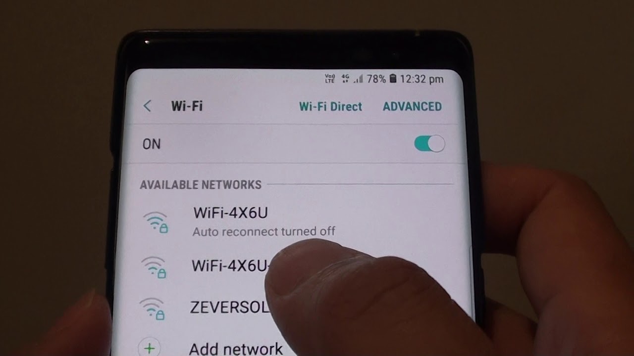 Samsung Galaxy Note 8: How to Enable / Disable WiFi Auto Reconnect