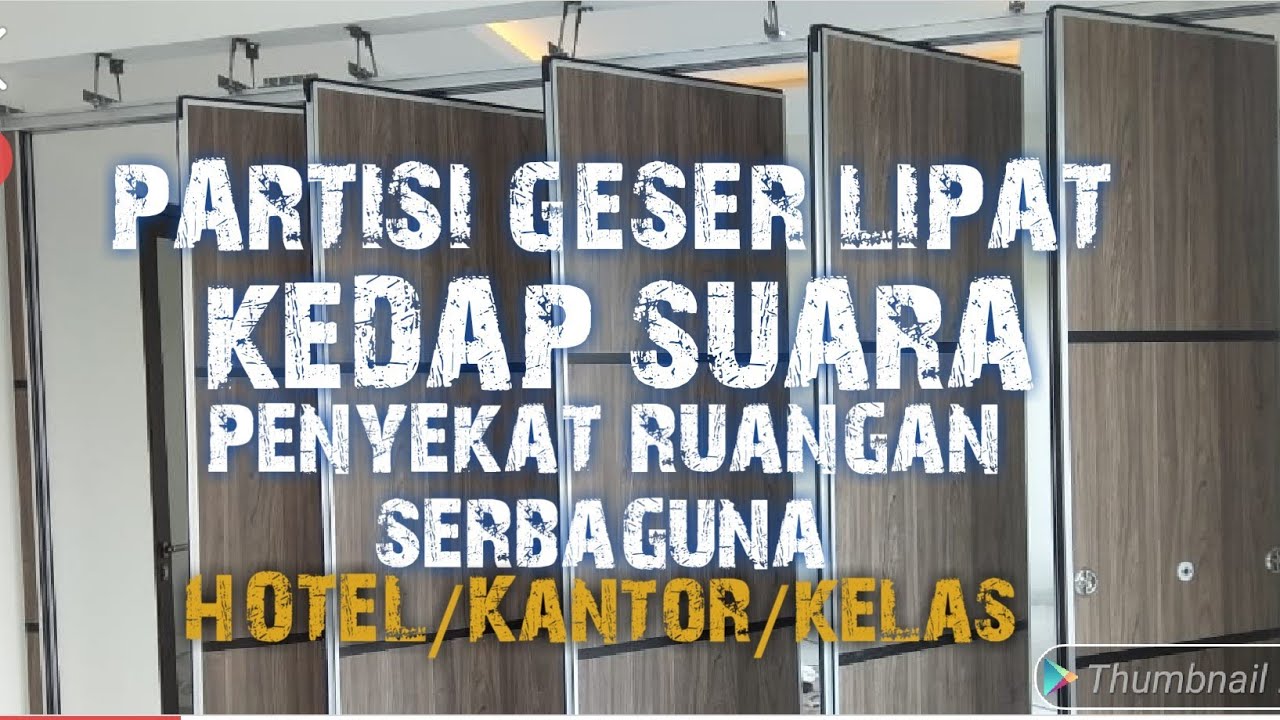 Partisi Lipat KEDAP SUARA, Ruang Meeting, Ruang Kelas,  Ruang Hotel