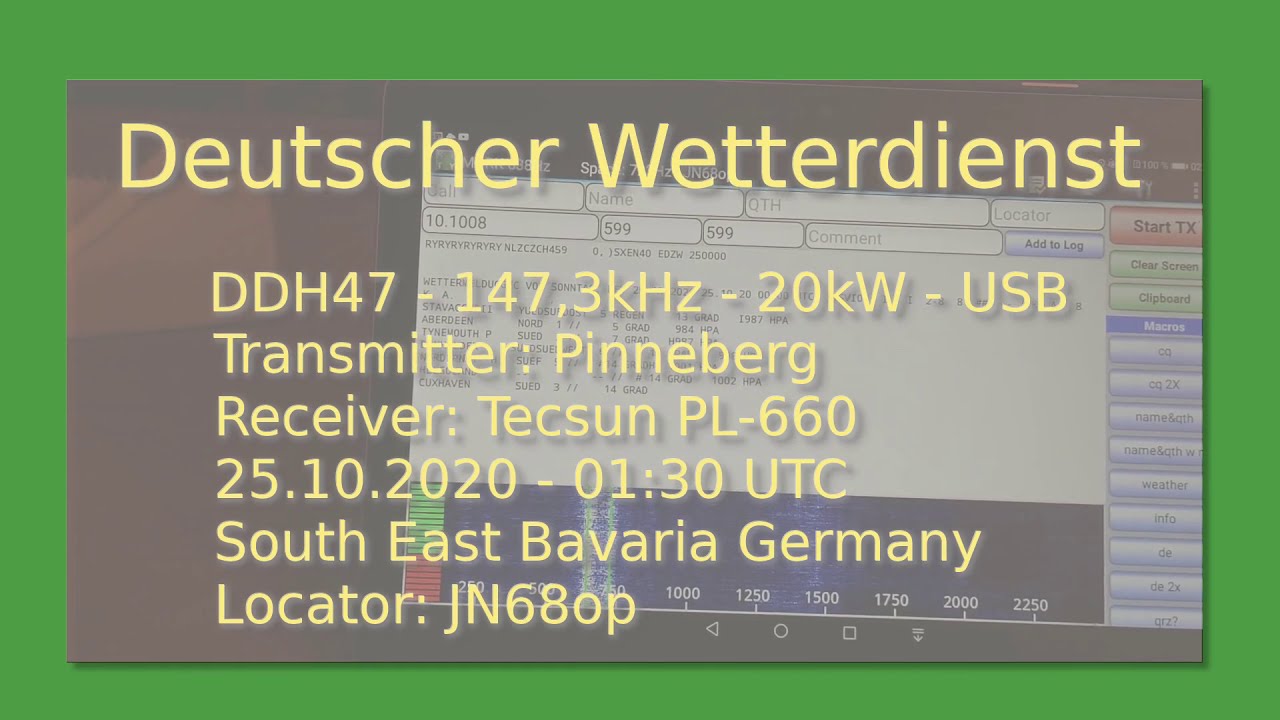 Deutscher Wetterdienst - DDH47 - 147,3 kHz - RTTY