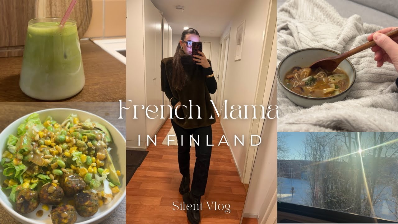 French Mama in Finland | Pool Day💧 | PakChoï Soup🍲 | Getting Ready💄| Snowy Day | Silent & Cozy Vlog