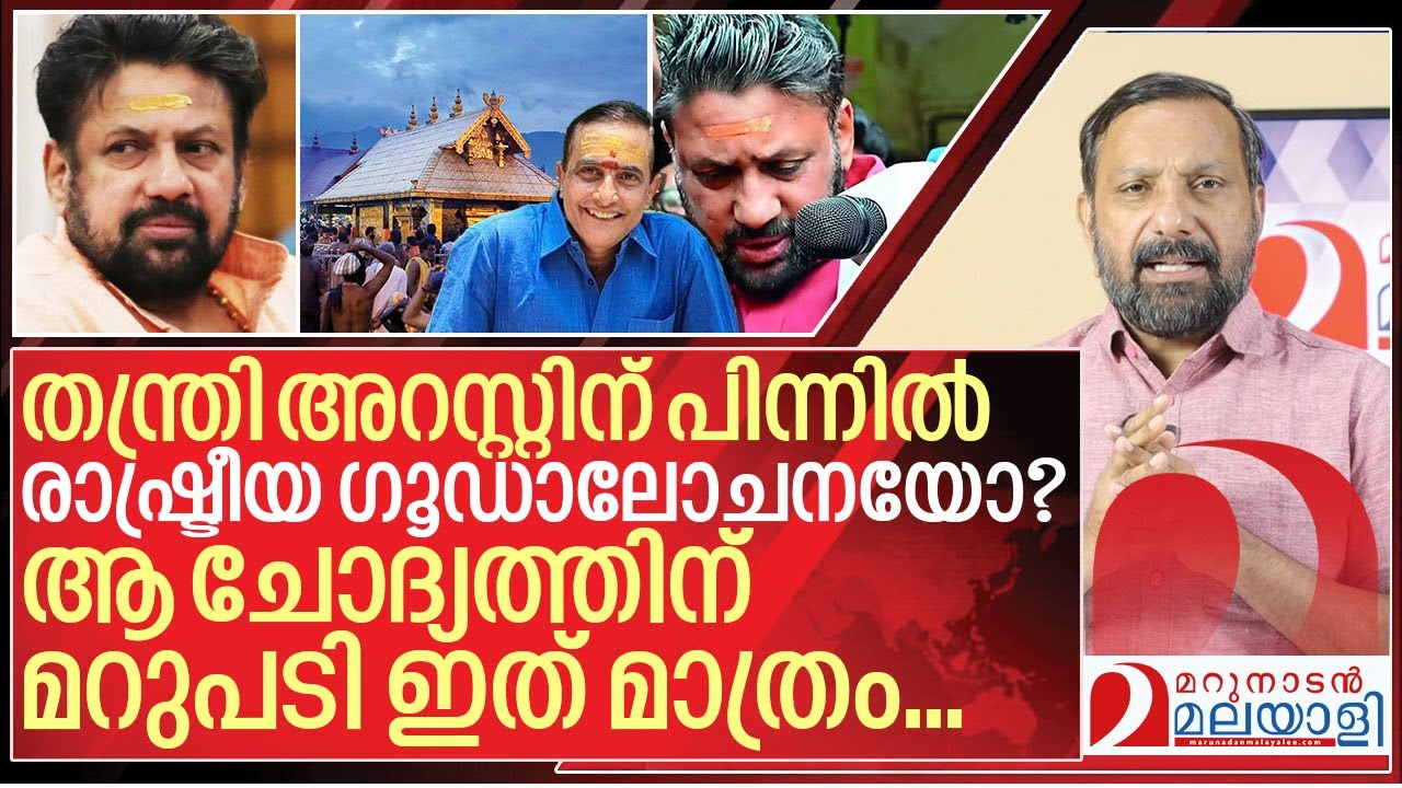 തന്ത്രിയെ അറസ്റ്റ് ചെയ്തത് എന്തിന്? അഡ്വ.കൃഷ്ണരാജ് പറയുന്നത് I Adv Krishnaraj about sabarimala case