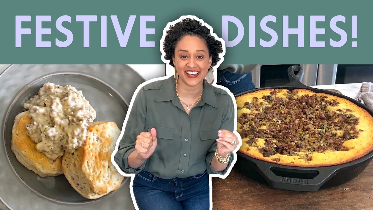 EASY & DELICIOUS Cornbread Stuffing and Sausage Gravy!