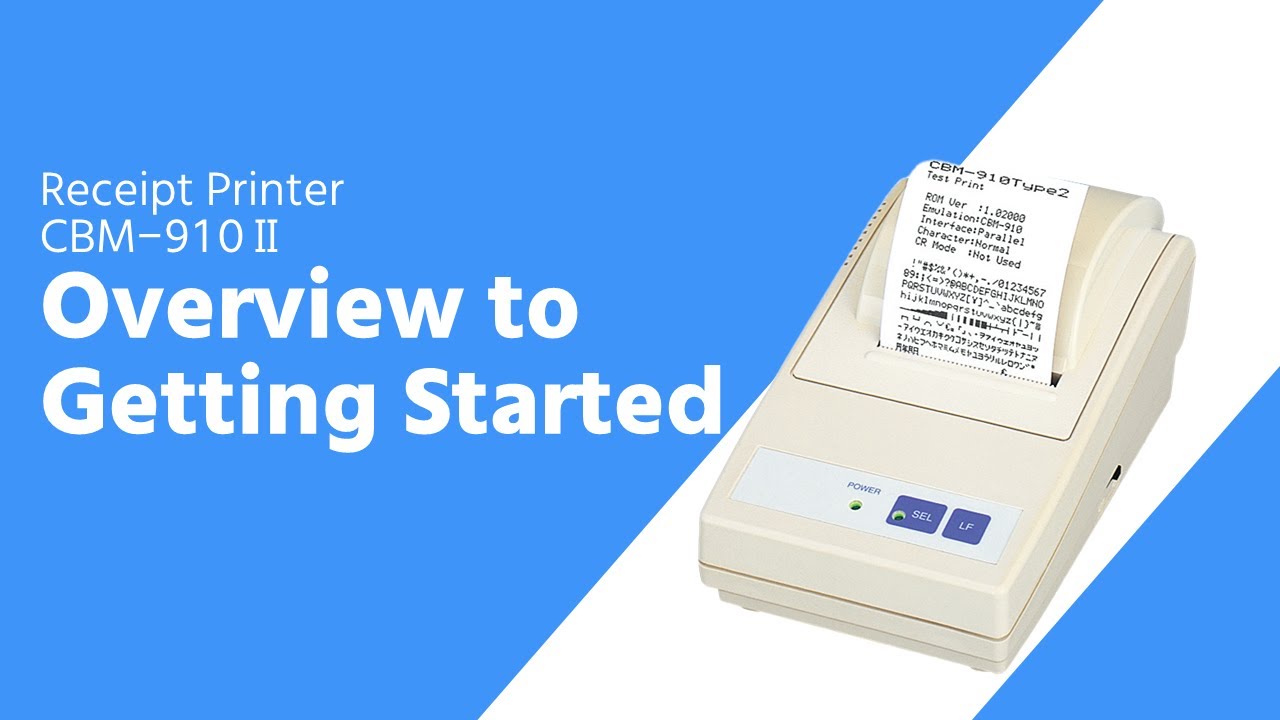 CBM-910II Overview to start of use