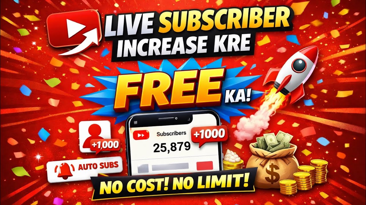 Live subscriber badhaye free free promotion 👍💯💯