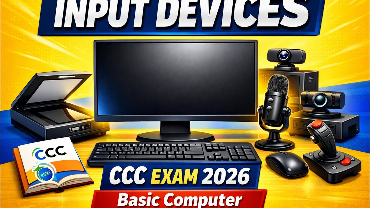 Computer Input Devices Explained in Hindi | CCC Exam 2026 | Basic Computer