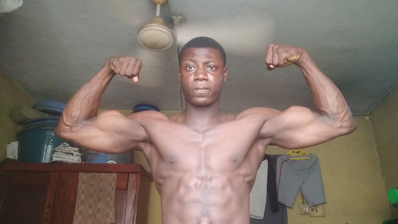The most muscular black 16 years old teen mass monster