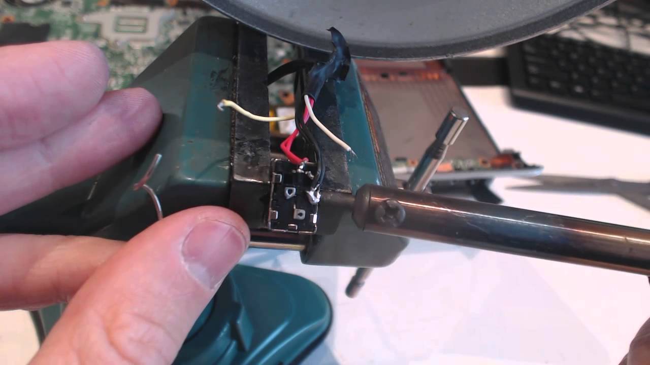 How to repair a loose power connection on HP DV6 Laptop jack socket input port fix
