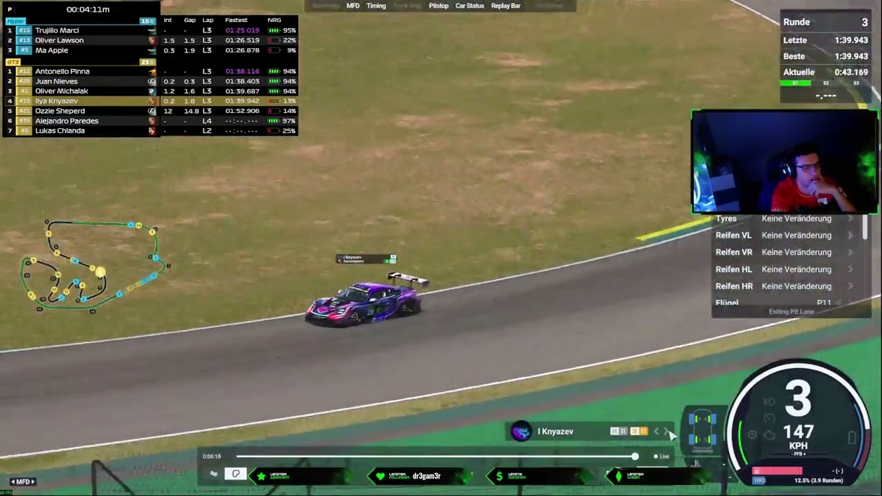 4h alleine in Interlagos unterwegs im Porsche 963