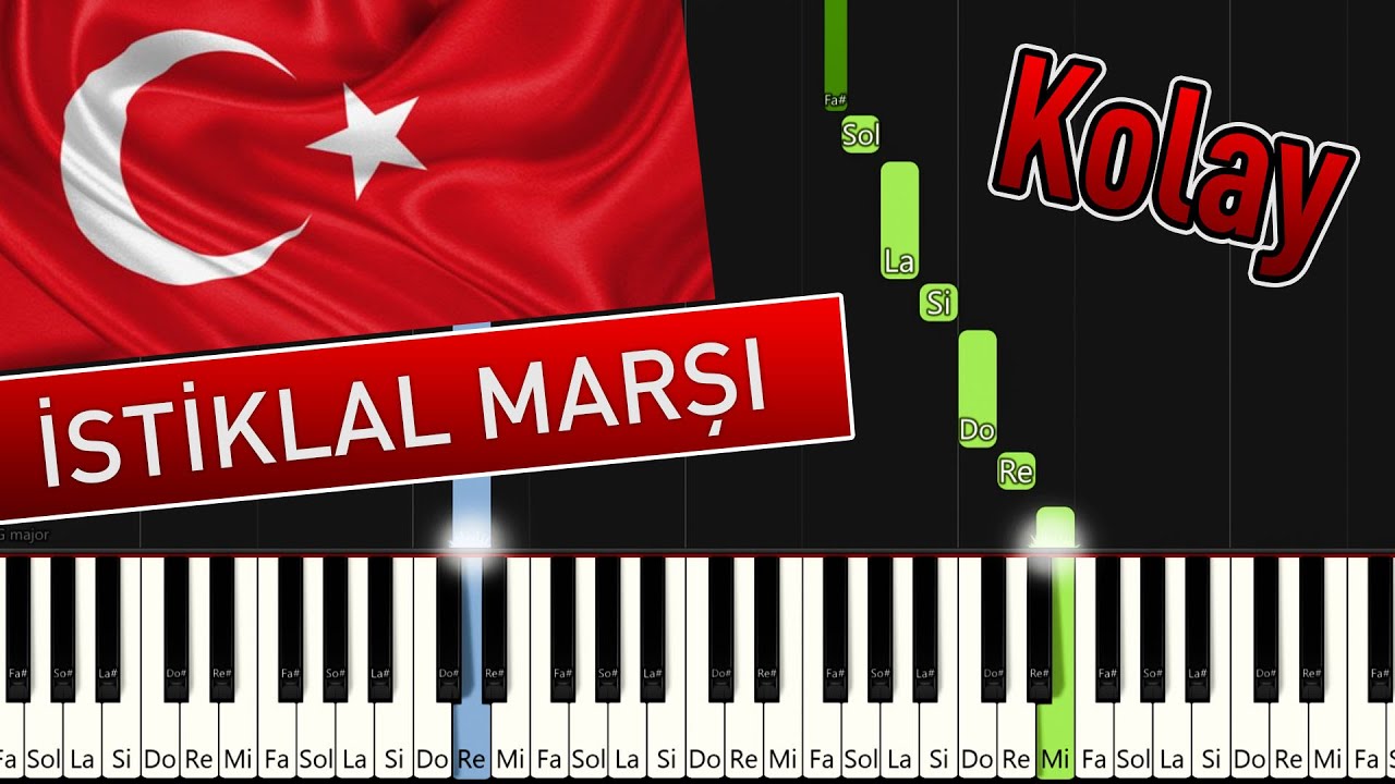 İstiklal Marşı | Kolay Piyano - Nasıl Çalınır