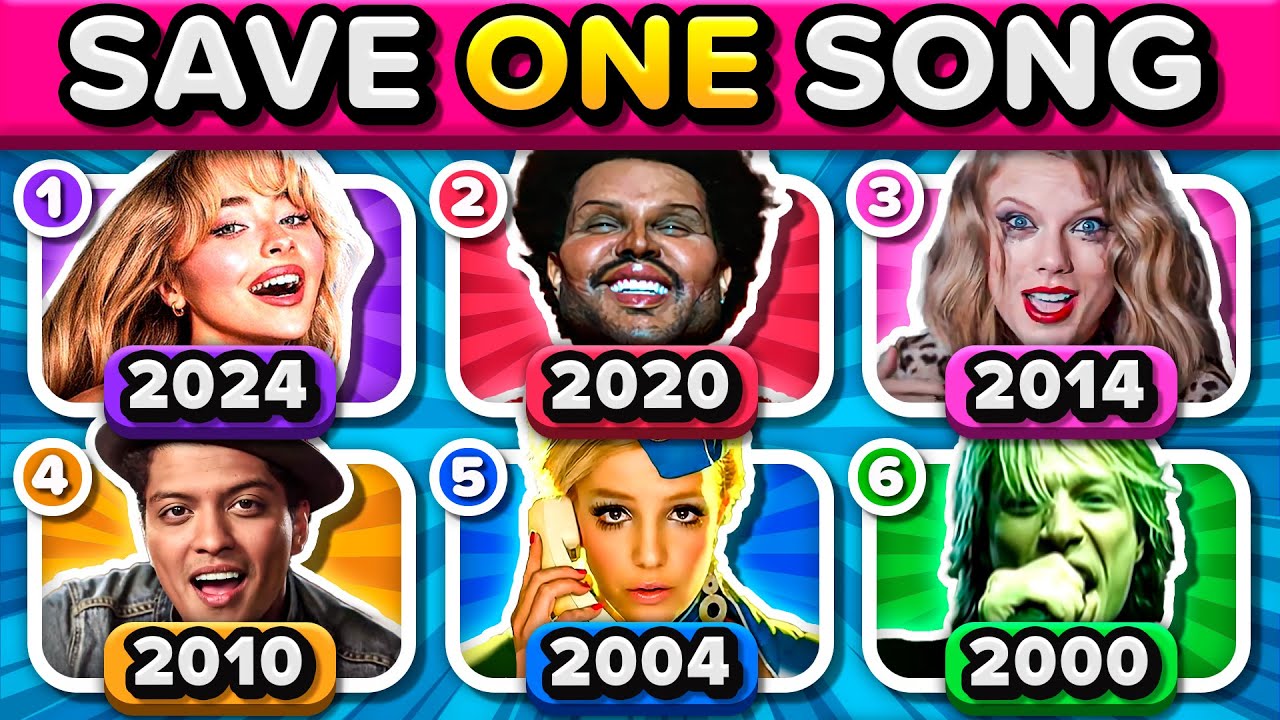 SAVE 1 SONG PER YEAR 🎵 2000 - 2024🔥 (6 Songs Each Year) | Music Quiz