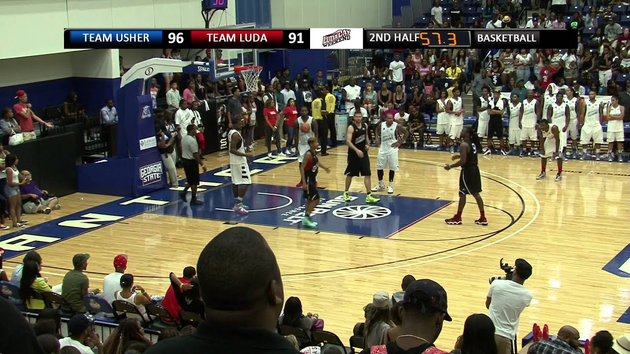 Ludacris vs Usher - 2013 Celebrity Basketball Game Overtime -  Atlanta, GA