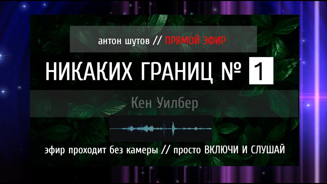 живое чтение - НИКАКИХ ГРАНИЦ (Кен Уилбер) № 1-2