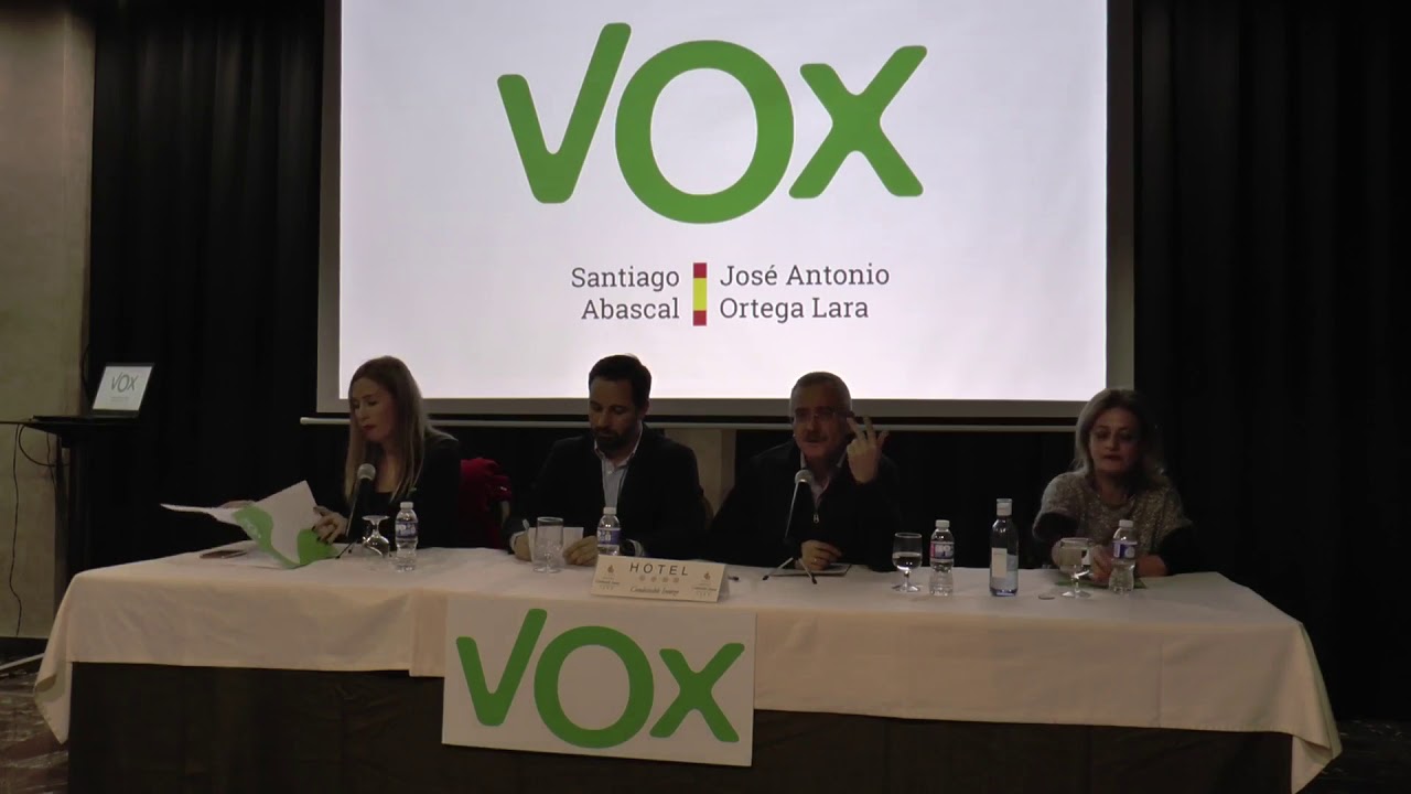 Conferencia de Santiago Abascal y José Antonio Ortega Lara en Jaén