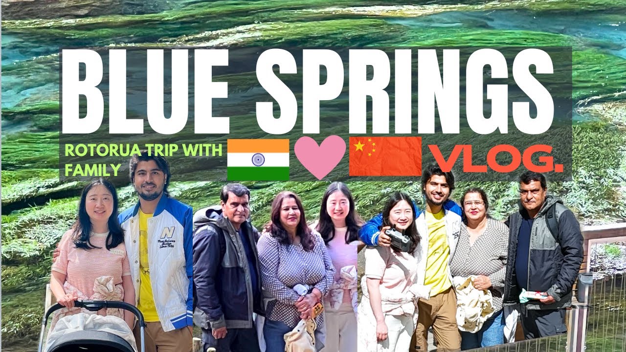 Blue Springs Rotorua Vlog | Our Newborn’s First Outing with Indian Parents | New Zealand Vlog | NZ