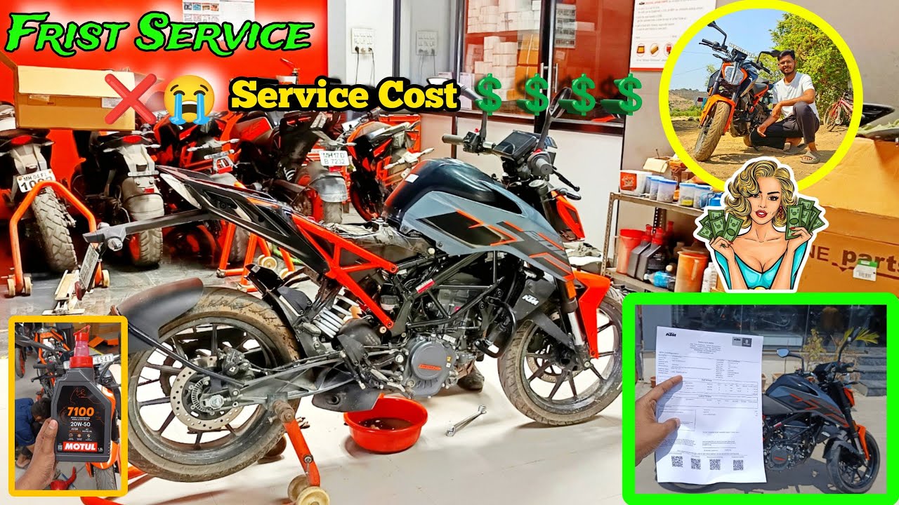 Duke 200 First Service Cost Breakdown 💸 | KTM Service Experience & Tips 🛠️