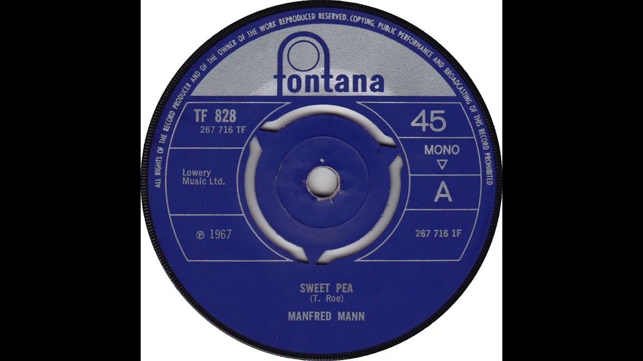 UK New Entry 1967 (140) Manfred Mann - Sweet Pea