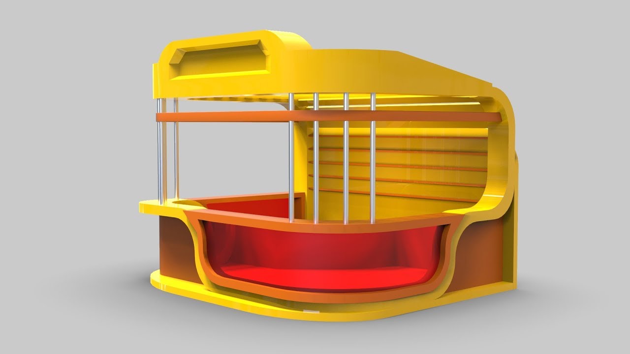 Exhibition Stand Blender 2.8 Modeling
