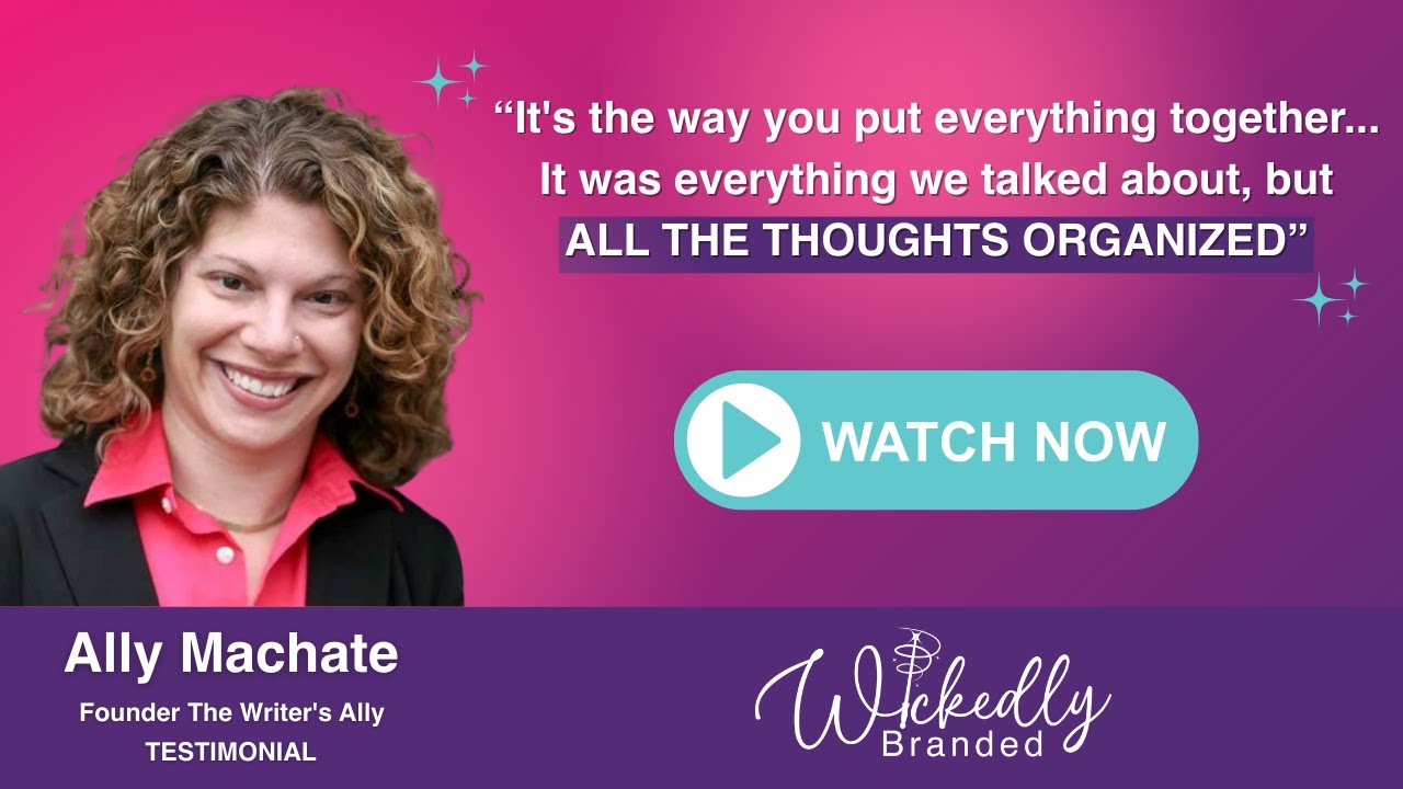 Brand Spark Client: Ally Machate (The Writer's Ally)