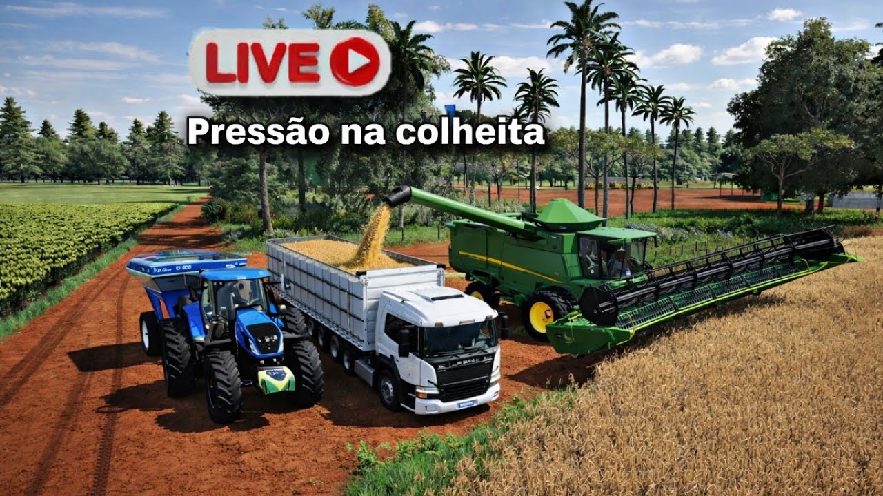 Live on Multiplayer, Iniciando a colheita, Mapa Maragogipe #farmingSimulator22