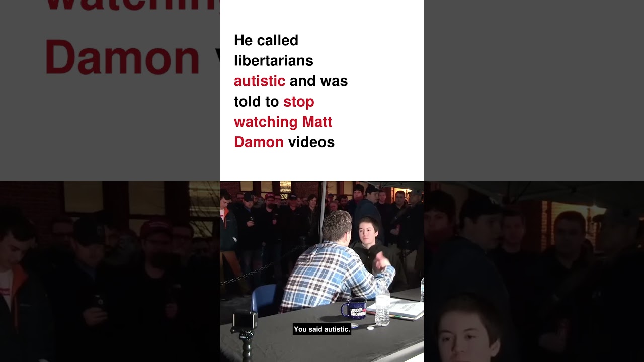 They called the non-aggression principle an &ldquo;autistic&rdquo; fantasy #Libertarianism