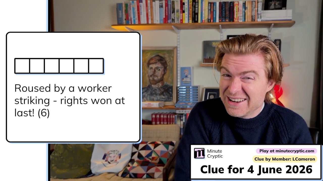 Minute Cryptic 709: Вдохновленные забастовкой рабочих &ndash; наконец-то завоеваны права! (6)