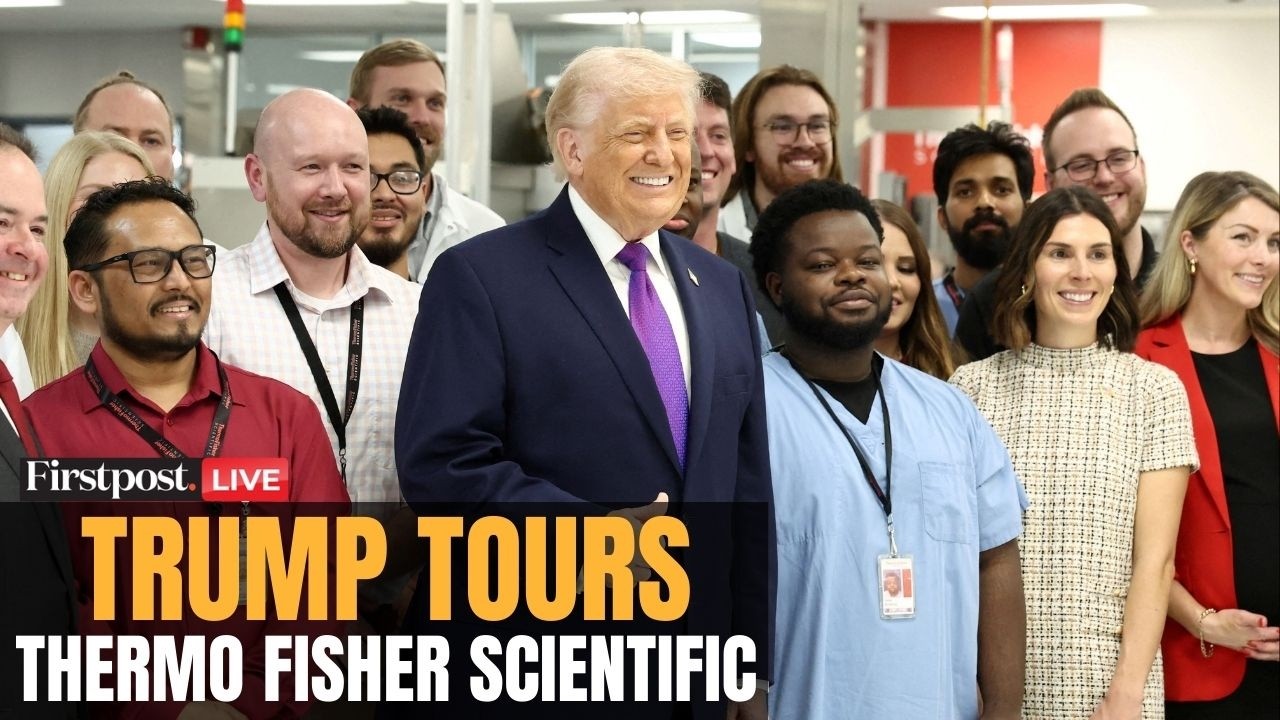 Trump LIVE: Trump Participates in a Site Visit at Thermo Fisher Scientific | US Iran War | Firstpost
