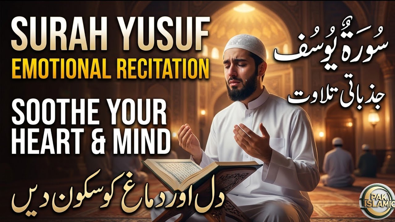 Surah Yusuf سورة يوسف   Emotional Reciation to Soothe Your Heart   Mind   Alaa Aqel