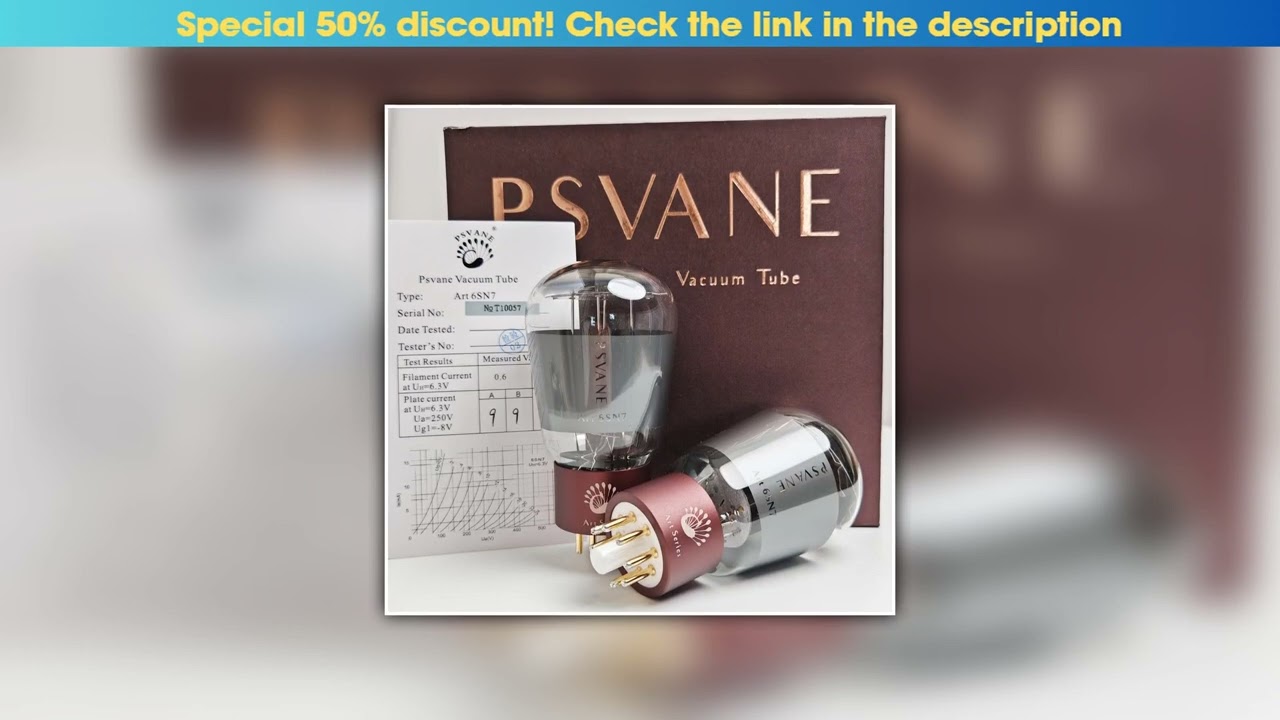 Best PSVANE ART 6SN7 Vacuum Tube HIFI Audio Valve Upgrade 6SN7 CV181 6N8P 6H8C 6SN7GT 5692 Electron