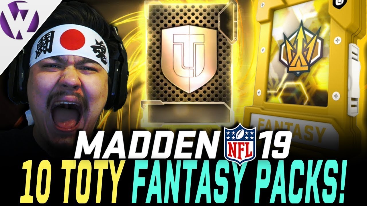 10 TOTY FANTASY PACKS! OVER 5 MILLION COINS - Madden 19 Pack Opening