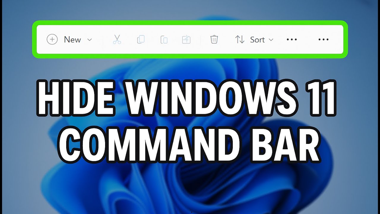 How to Hide the Windows 11 Command Bar (Easy Method!)